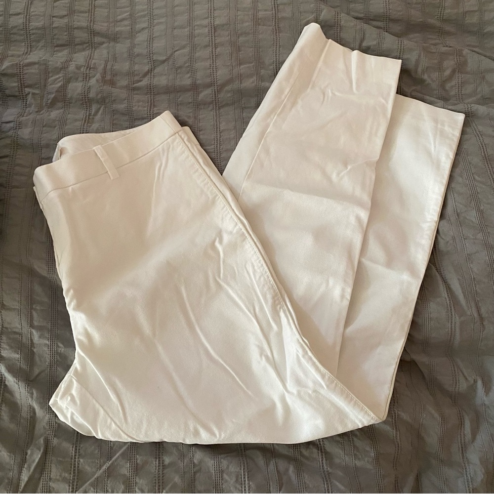 Tory Burch white cropped pants
